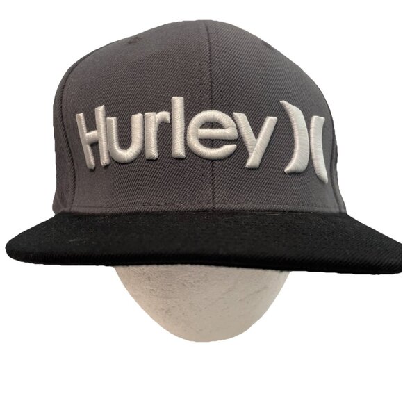 VTG Hurley Snapback Hat Cap Men One Size Embroidered Wool Blend Classics Skater - Picture 1 of 9